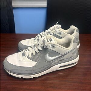 Nike Air Max Wright Athletic Sneakers in Gray and White